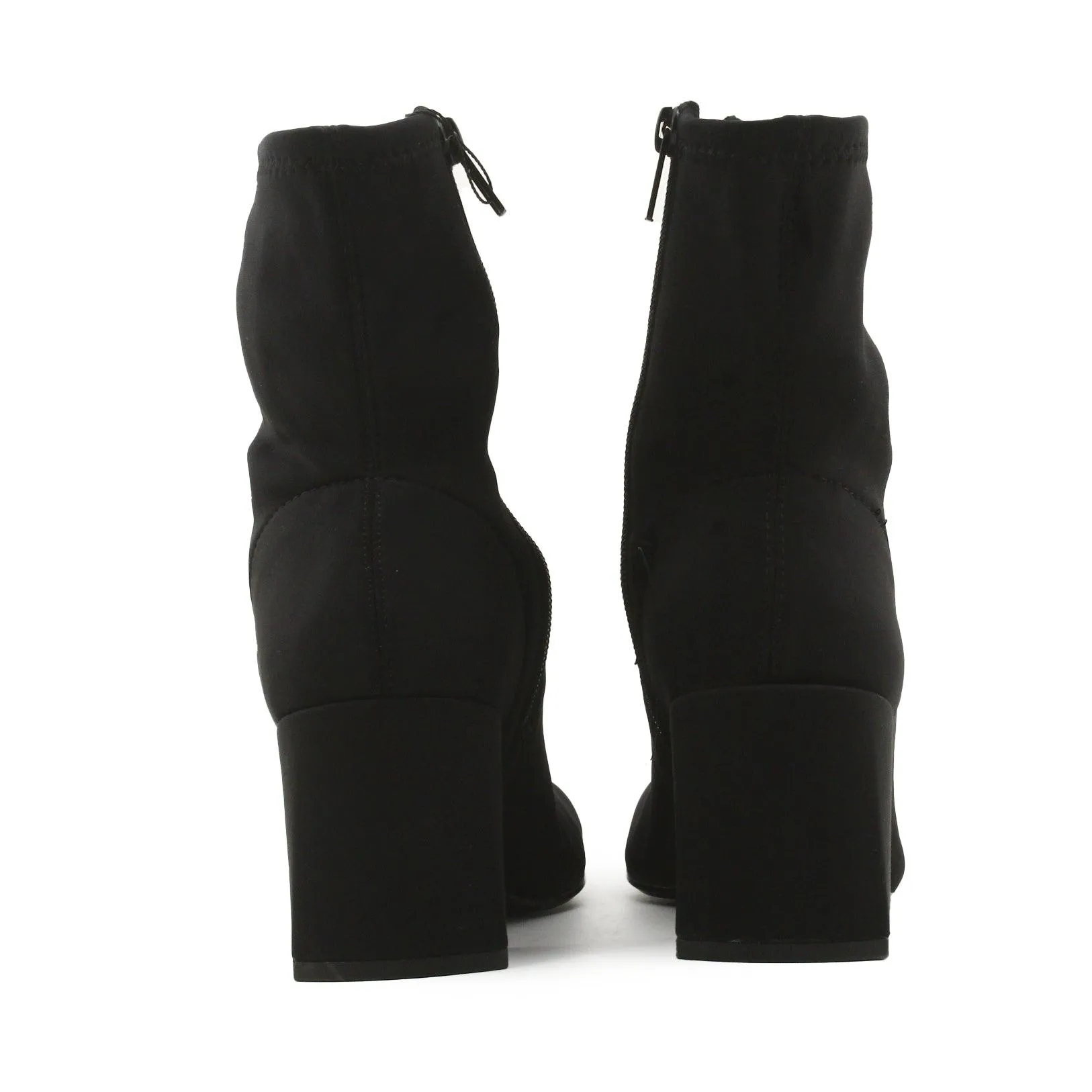 Zara Zipper Platform Boots | Textile